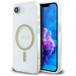 Case Guess IML Glitter Circle MagSafe for iPhone 16e/17e / transparent