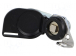 Lock | left | zinc and aluminium alloy | 15mm | Features: without key