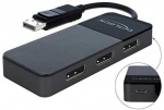 DeLOCK DisplayPort Splitter 1.4 1x DisplayPort> 3x DisplayPort&nbsp;(black, 30cm)