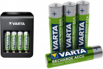 Varta LCD Plug Charger+, charger (black, charges AA, AAA, 9V and a USB device)