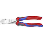 KNIPEX Heavy Duty Diagonal Cutters 74 05 200, cutting pliers red/blue, length 200mm, with KNIPEXtend interfaces