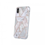 Fusion Geometric Marble silikona aizsargapvalks Apple iPhone 12 Pro Max rozā