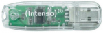 Intenso Rainbow Line 32GB USB 2.0 Flash Drive, Transparent, Up to 32 MB/s