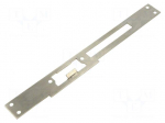 Frontal plate | left,with adjustable hook | W: 24mm | H: 250mm