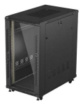 Lanberg FF01-6022-12B rack cabinet 22U Freestanding rack Black