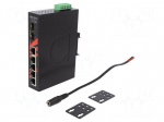 Industrial module: switch Ethernet | unmanaged | 12&divide;48VDC | RJ45