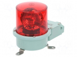 Signaller: lighting | rotating light | red | Series: SH1 | 24VDC | IP66