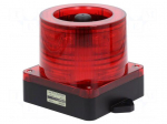 Signaller: lighting-sound | 10&divide;30VDC | LED | red | IP66 | &Oslash;168x163mm