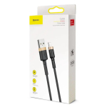 Baseus Lightning Cafule kaabel 2A, 3m Gold/Black (CALKLF-RV1)