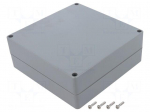 Enclosure: multipurpose | X: 160mm | Y: 160mm | Z: 60mm | ABS | dark grey