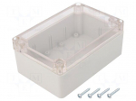Enclosure: multipurpose | X: 90mm | Y: 135mm | Z: 55mm | ABS | grey | IP65