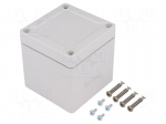 Enclosure: multipurpose | X: 82mm | Y: 84mm | Z: 85mm | TG ABS | ABS | grey