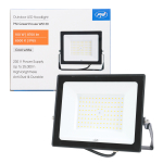 Kompaktne ja v&otilde;imas 100W LED-prožektor, 6400K, 8700 lm, IP44, 254 &times; 217 &times; 33 mm