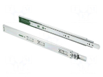 Ball guide | zinc plated steel | L: 300mm | 30kg | H: 45mm