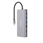 Converter Canyon  Canyon USB-13-in1 HUB USB-C  2xHDMI/4xUSB/2xUSB-C/RJ45/VGA retail