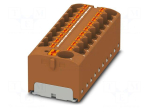 Splice terminal: rail | 32A | 450V | push-in | PA | L: 21.7mm | 0.2&divide;6mm2