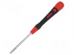 Screwdriver | Allen hex key,spherical | precision | HEX 1/8"