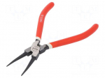 Pliers | for circlip | internal | Pliers len: 180mm | straight