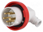 Connector: AC supply 3-phase | plug | male | 16A | 415VAC | IEC 60309
