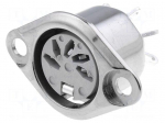 Socket | DIN | female | PIN: 5 | Layout: 180&deg; | soldering | 34V | 2A | 10m&Omega;