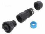 Connector: circular | female | plug | screw terminal | PIN: 5 | IP68