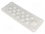 Multigate grommet | light grey | Holes no: 16 | -40&divide;100&deg;C | IP54