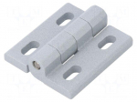 Hinge | Width: 40mm | cast zinc | H: 45mm | adjustable