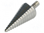 Drill bit | for thin tinware | &Oslash;: 6&divide;32mm | HSS | Steps: 14
