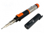 Soldering iron: gas | 125W | 1300&deg;C | Tip temp: 580&divide;625&deg;C | 120min
