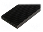 Heatsink: extruded | grilled | black | L: 1000mm | W: 90mm | H: 17mm