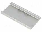 DIN rail mounting bracket | Mat: aluminium | 100mm | Rail: TS35