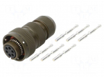 Connector: circular | VG95234 | plug | female | PIN: 6 | with contacts