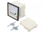 Ammeter | on panel | I DC: 0&divide;5A | Class: 1.5 | Length: 61mm | 600V | MA17