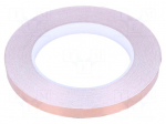 Tape: electrically conductive | ESD | L: 33m | W: 10mm | Thk: 50um