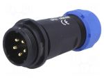 SP21 | pistik | mees | PIN: 5 | IP68 | 7&divide;12mm | jootmine | kaabli jaoks | 500V