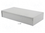 Enclosure: multipurpose | X: 203mm | Y: 406mm | Z: 76mm | 1411 | aluminium