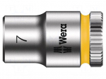 Socket | 6-angles,socket spanner | HEX 7mm | 1/4" | Zyklop