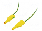Test lead | 19A | banana plug 4mm,both sides | Urated: 1kV | Len: 2m