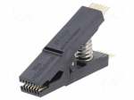 Test clip | black | gold-plated | SO14,SOIC14,SOJ14 | 5mm | max.150&deg;C