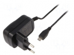 Power supply: switching | mains,plug-in | 5VDC | 5W | Out: USB micro