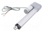 Motor: linear actuator | 12VDC | 7A | 5: 1 | 152.4mm | IP65