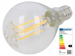 LED lamp | white warm | E14 | 230VAC | 470lm | P: 4.3W | 2700K | CRImin: 80