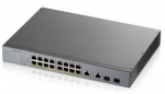 ZYXEL GS1350-18HP, 18 PORT MANAGED CCTV POE SWITCH, LONG RANGE, 250W (1 YEAR NCC PRO PACK LICENSE BUNDLED) (5Y WARRANTY)
