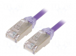 Patch cord | F/UTP,TX6A-28&trade; | Cat: 6a | RJ45 plug,both sides | wire