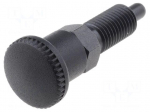Indexing plungers | Thread: M8 | Plating: black finish | 4mm | steel