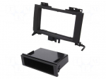 Radio frame | Mercedes,VW | 2 DIN | black