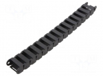 Cable chain | 09 | Bend.rad: 38mm | L: 1000mm | Int.height: 15mm