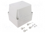 Enclosure: multipurpose | X: 135mm | Y: 160mm | Z: 150mm | grey | IP55