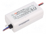 Power supply: switching | LED | 16.8W | 9&divide;24VDC | 700mA | 90&divide;264VAC