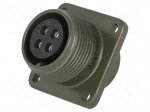 Connector: circular | socket | PIN: 4 | female | soldering | MS/DS | 13A